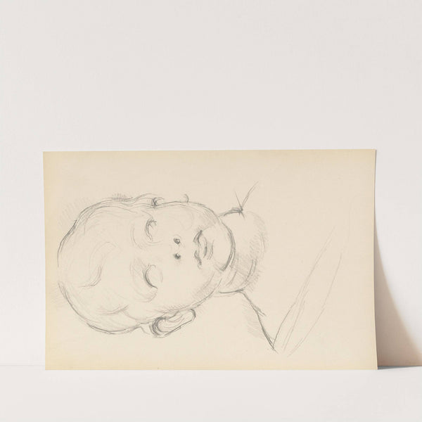 Study of Desiderio da Settignano’s ‘Bust of a Child’ (c. 1895) by Paul Cézanne