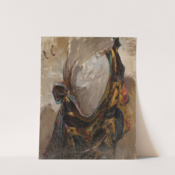 Study of drapery for the prostitute in the painting “East” (1910) by Jan Ciągliński