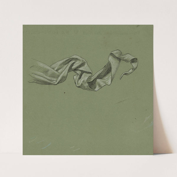 Study of drapery, no. 1 (1895) by Elihu Vedder