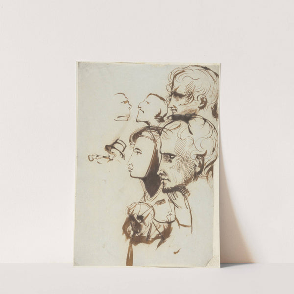 Study of Faces by Benjamin Robert Haydon