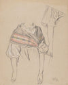 Study of Female Clothing, Verso (Architectural Details_1870 - 1890)