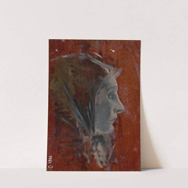 Study of Female Head from Profile (1880–1900) by Ladislav Mednyánszky