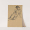Study of Female Nude by Emil Alexay-Olexák