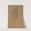 Study of female nude for the Hill Fairies in ‘Arthur in Avalon’ by Sir Edward Coley Burne-Jones