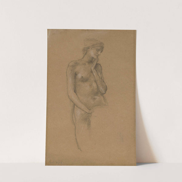 Study of female nude for the Hill Fairies in ‘Arthur in Avalon’ by Sir Edward Coley Burne-Jones