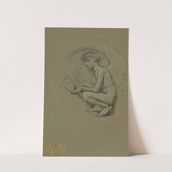 Study of figure of Arts (1895) by Elihu Vedder