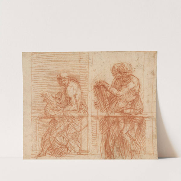 Study of Figures Behind a Balustrade (1522) by Andrea del Sarto