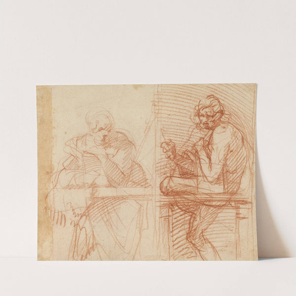 Study of Figures Behind a Balustrade (1522) by Andrea del Sarto