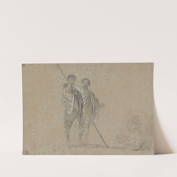 Study of Figures for 'A View of the Campagna' by Richard Wilson