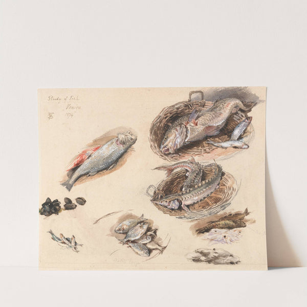 Study of Fish, Venice by Myles Birket Foster