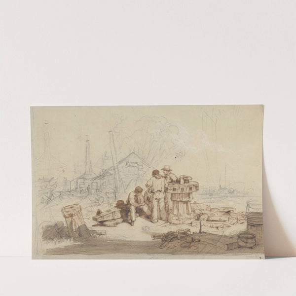 Study of Fishermen and Gear by Edward Duncan