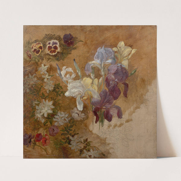 Study of flowers by Marie Bracquemond