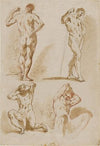 Study of Four Male Nudes