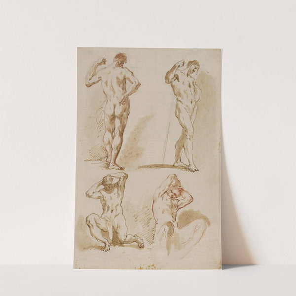 Study of Four Male Nudes by Gaspare Diziani