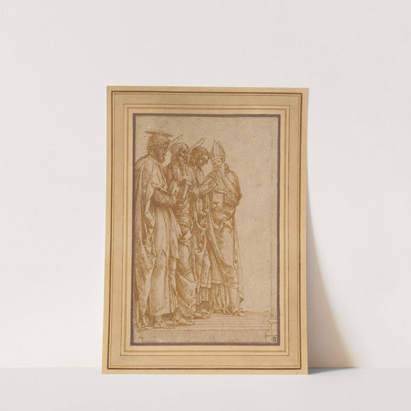 Study of Four Saints (Peter, Paul, John the Evangelist, and Zeno) (1456–1459) by Andrea Mantegna