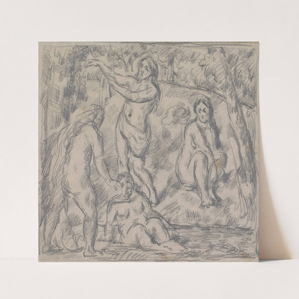 Study of Four Women Bathing (circa 1879 - 1882) by Paul Cézanne