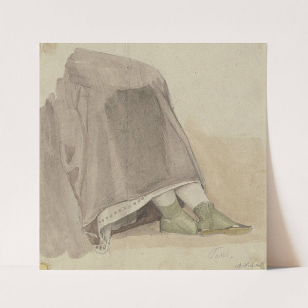 Study of garments. by August Lucas