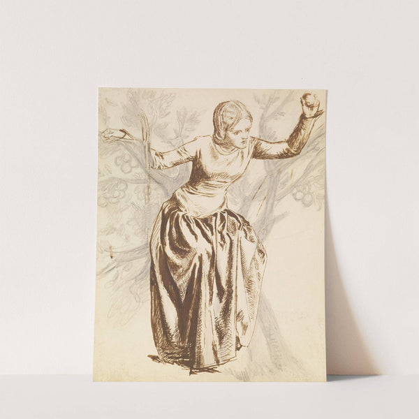 Study of Guenevere seated in apple tree (1997) by Dante Gabriel Rossetti