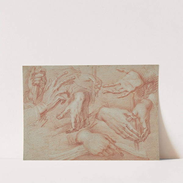 Study of Hands by Daniele Crespi