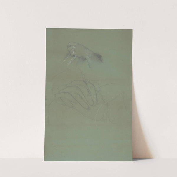 Study of hands for the painting 'Death of Barbara Radziwiłł' by Józef Simmler