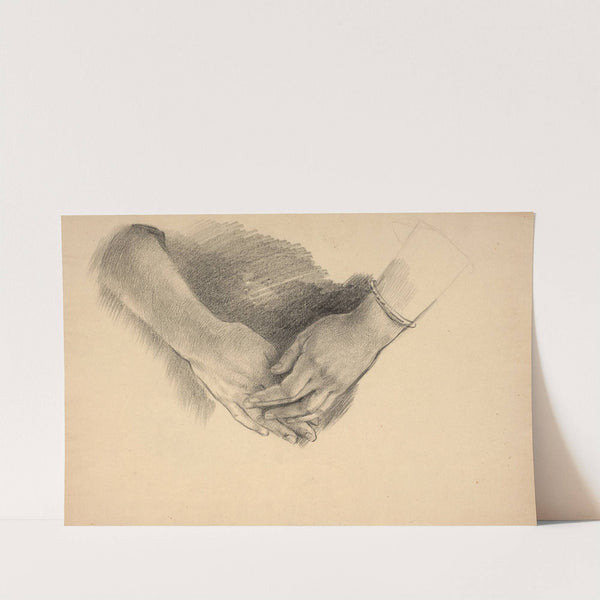 Study of hands, study for the central figure of ‘Les Trois Grâces’ by Marie Bracquemond