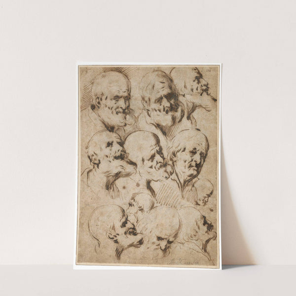 Study of Heads of Apostles by Antonio del Castillo Y Saavedra