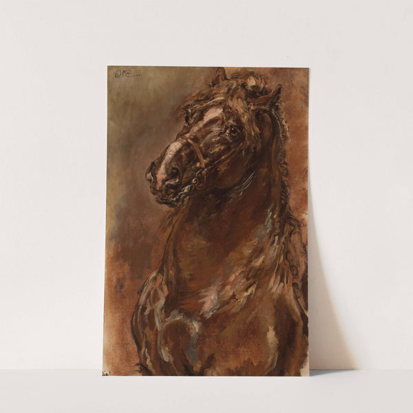 Study of horse’s head for “The Maid of Orléans” by Jan Matejko
