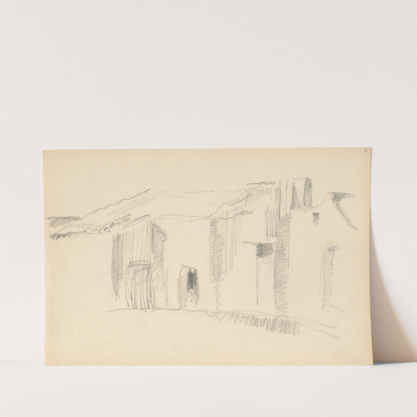 Study of Houses (1879-1882) by Paul Cézanne