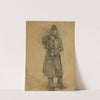 Study of infantry soldier on guard-William J. Jackson, Sergt. Maj. 12th N.Y. Vols. by Edwin Forbes