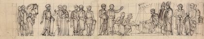Study of Knights, Paying Homage, to the King