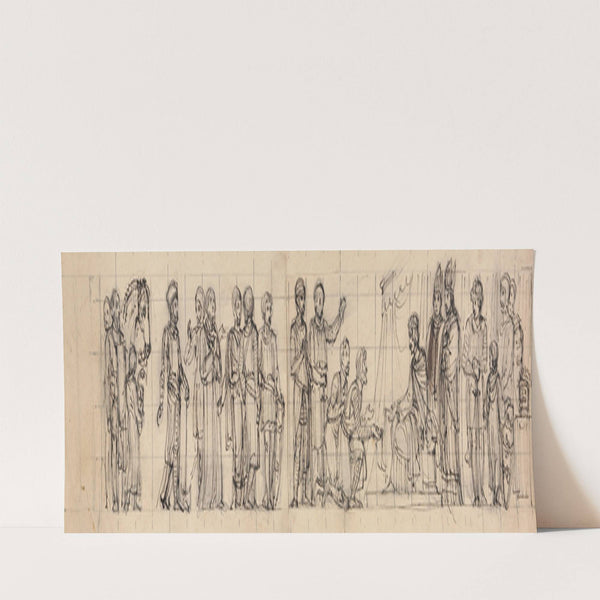 Study of Knights, Paying Homage, to the King by Robert Smirke