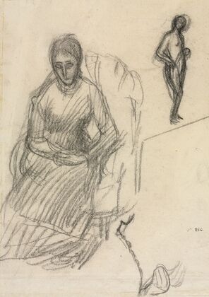 Study of Madame Marie Cantacuzène; Study of Standing Female Nude