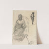 Study of Madame Marie Cantacuzène; Study of Standing Female Nude by Pierre Puvis de Chavannes
