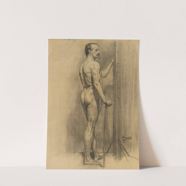 Study of Male Nude (1910–1920) by Emil Alexay-Olexák