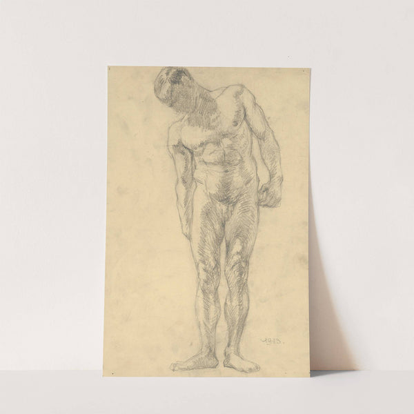 Study of Male Nude by Emil Alexay-Olexák