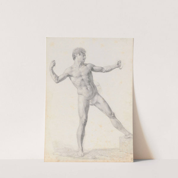 Study of male nude (1831) by Rafał Hadziewicz