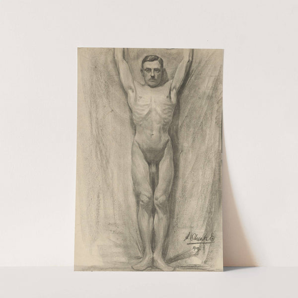 Study of Male Nude by Emil Alexay-Olexák