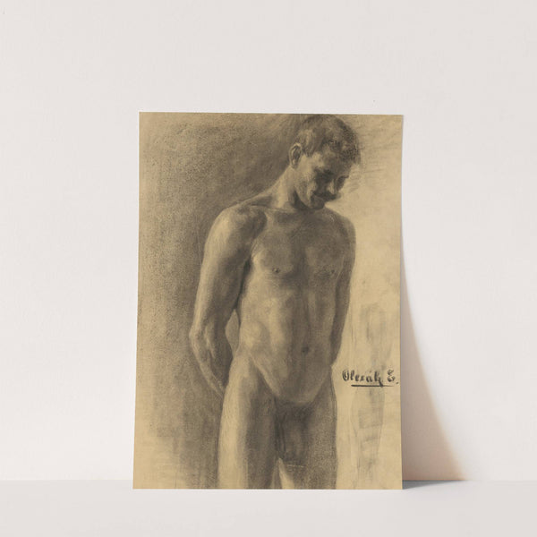Study of Male Nude by Emil Alexay-Olexák