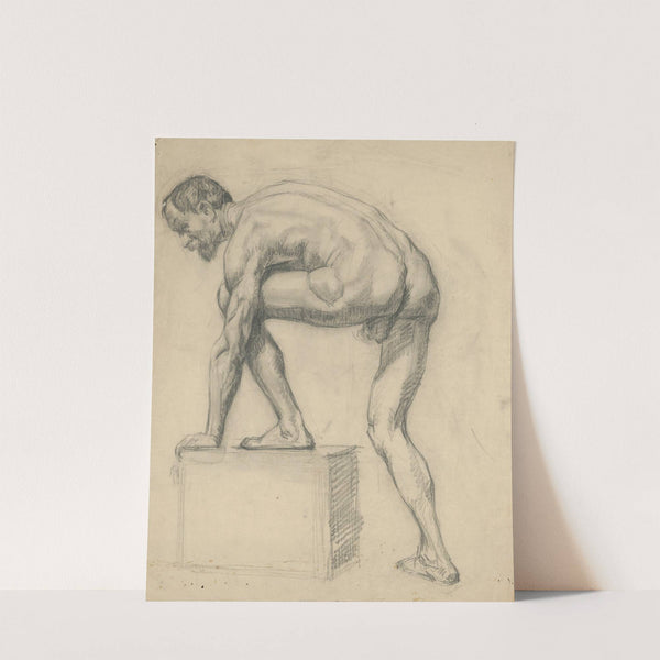 Study of Male Nude by Emil Alexay-Olexák