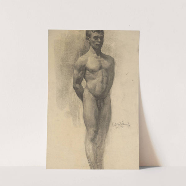 Study of Male Nude by Emil Alexay-Olexák