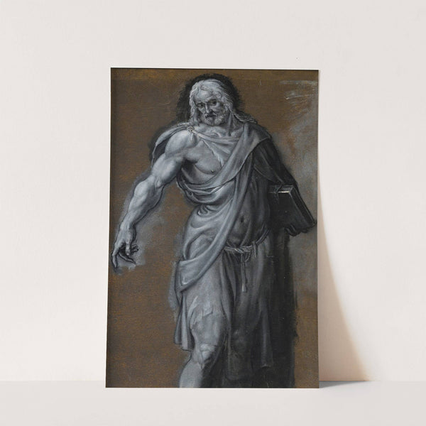 Study Of Man Draped by Fontainebleau School