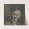 Study of Man’s Bust with a Stiff Collar (1911) by Eduard Putra