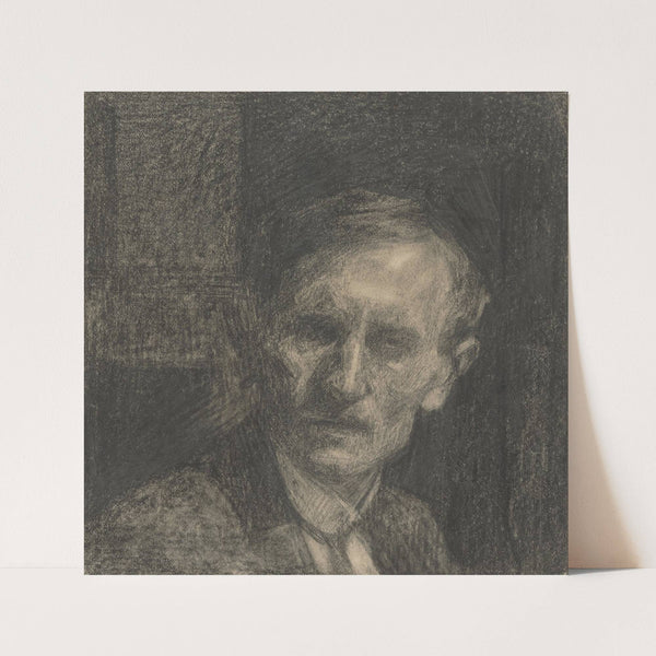 Study of Man’s Bust with a Stiff Collar (1911) by Eduard Putra