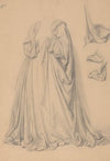 Study of Mary’s robes for the painting ‘The Immaculate Conception of the Blessed Virgin Mary’