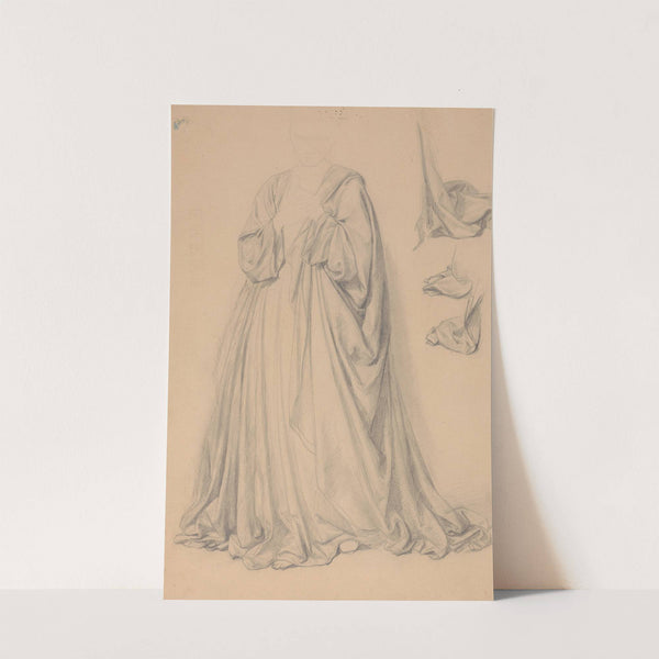 Study of Mary's robes for the painting 'The Immaculate Conception of the Blessed Virgin Mary' by Józef Simmler
