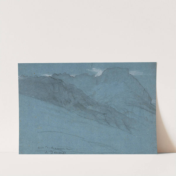 Study of moutains in Chamonix by Louis Janmot