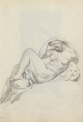 Study of Night by Michelangelo, Tomb of Giuliano de’ Medici, Church of San Lorenzo, Florence