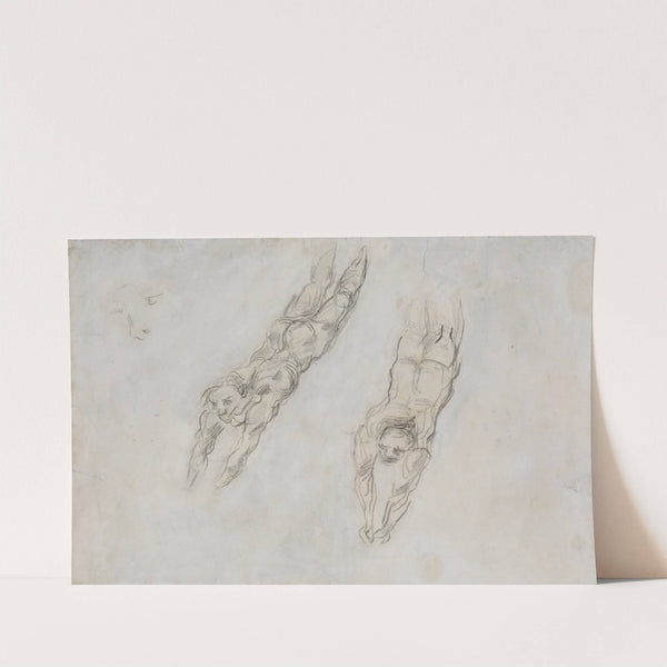 Study of Nudes Diving (circa 1863-1866) by Paul Cézanne