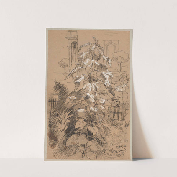 Study of Plants (1886) by Hans Thoma