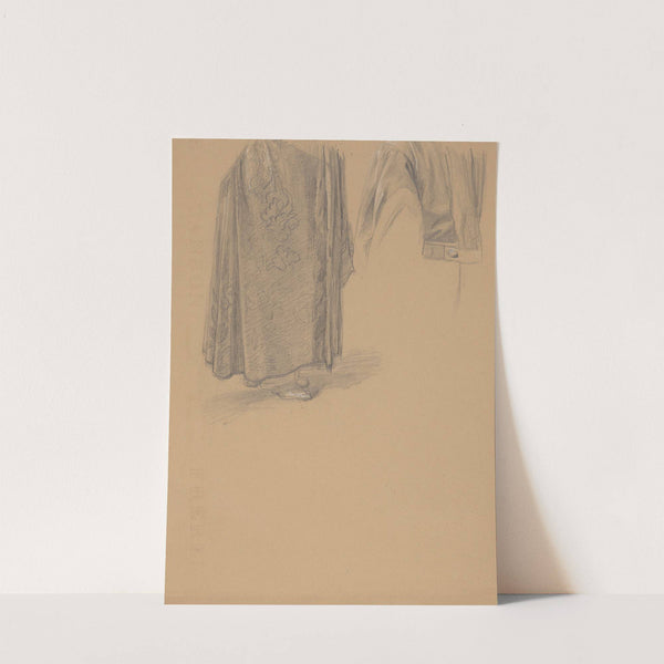 Study of robes of Jaśko of Tęczyn) for the painting 'Queen's Jadwiga's Oath' by Józef Simmler